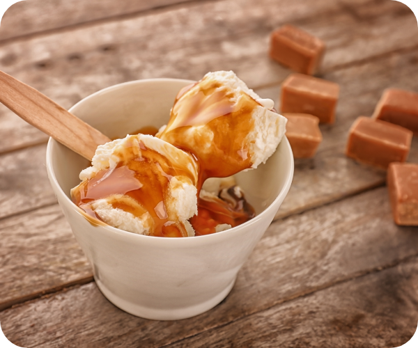 キャラメルアイスクリーム